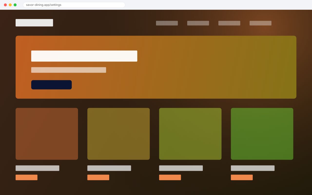 Savor Dining · screenshot 3